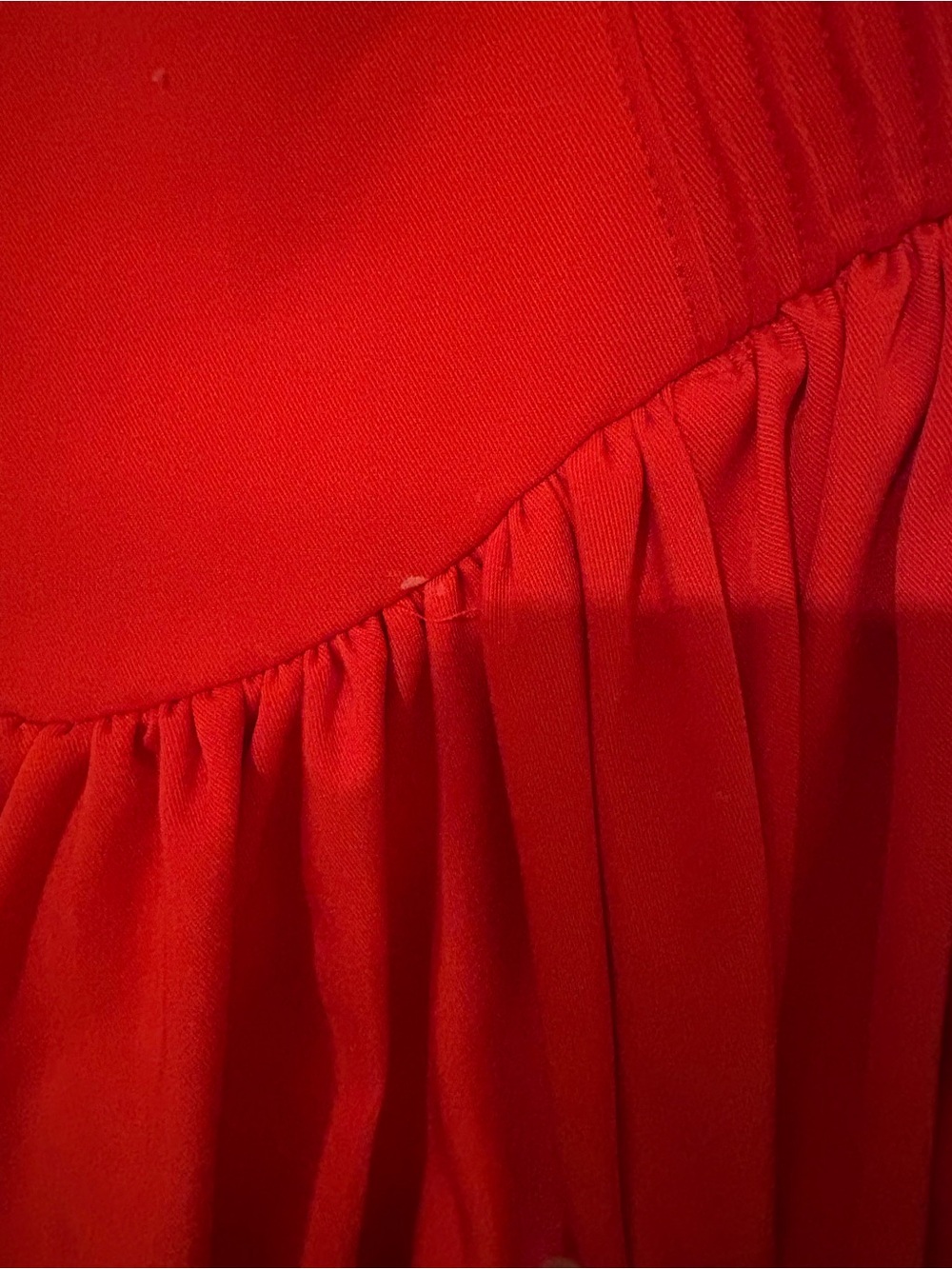 House of CB Red Elizabeth Strapless Midi Dress with Corset Bodice - Picture 7 of 8